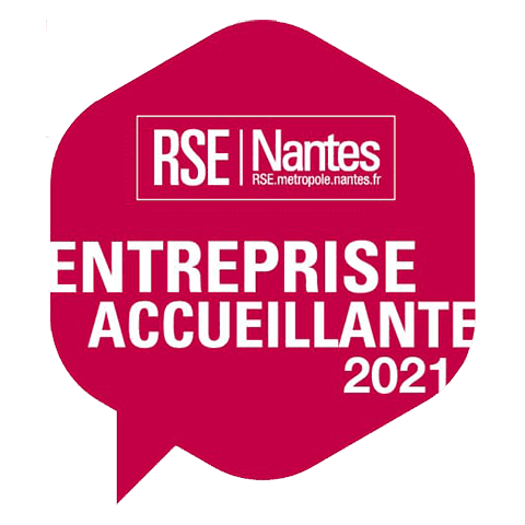 Logo RSE Nantes entreprise accueillante 2021